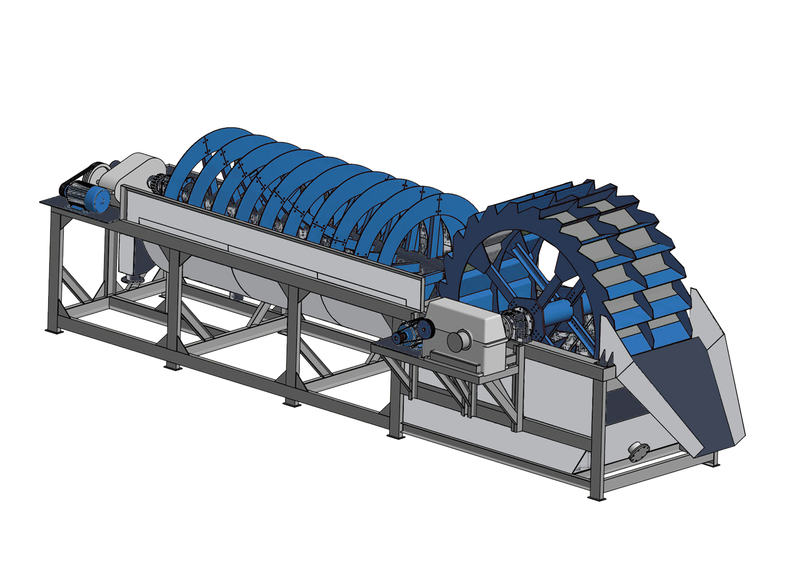 الرغيف الفرنسي - غسالة الرمل الحلزون
